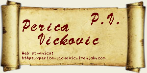 Perica Vicković vizit kartica